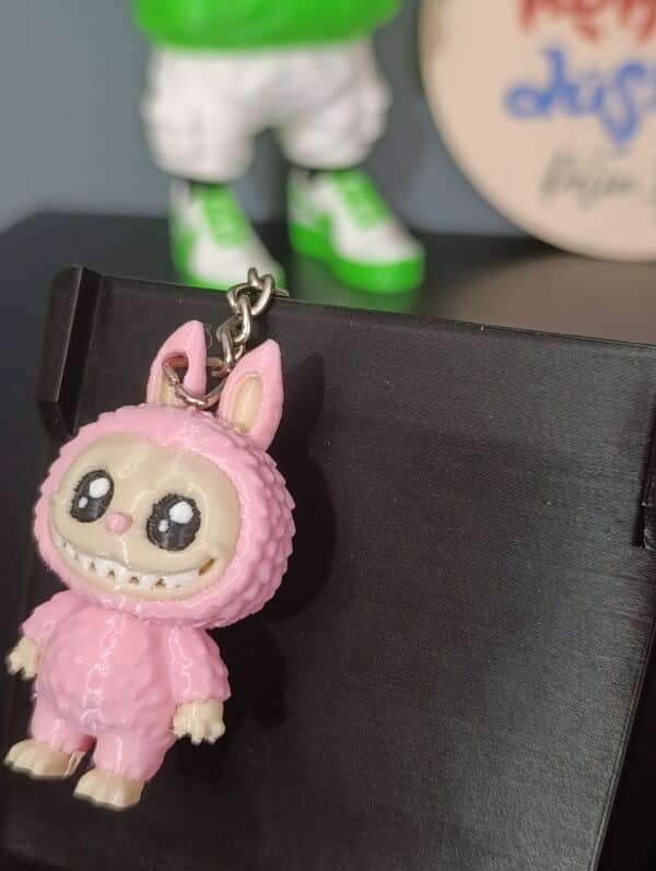 Labubu Anahtarlık 3D ( Pembe )