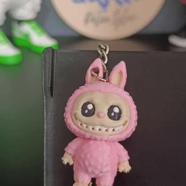 Labubu Anahtarlık 3D ( Pembe )