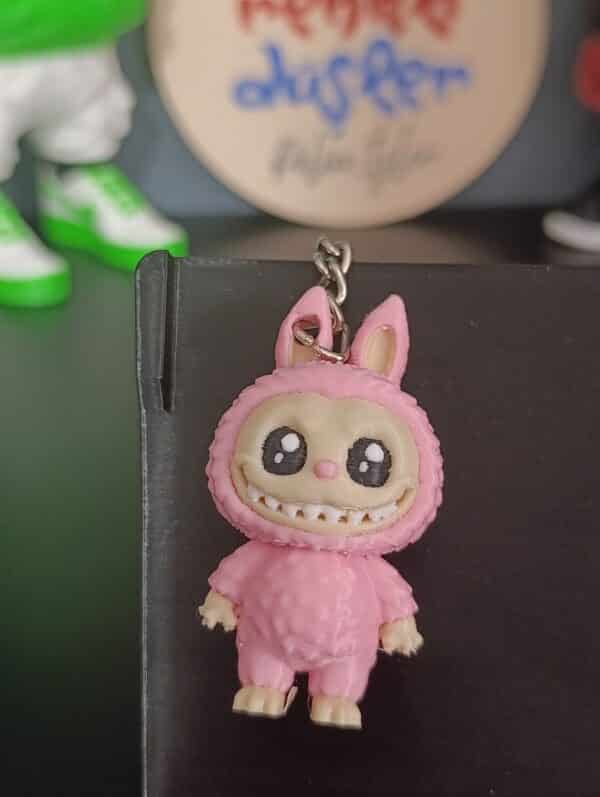 Labubu Anahtarlık 3D ( Pembe )