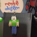 minecraft  Steve Fgürlü 3D Hareketli Anahtarlık