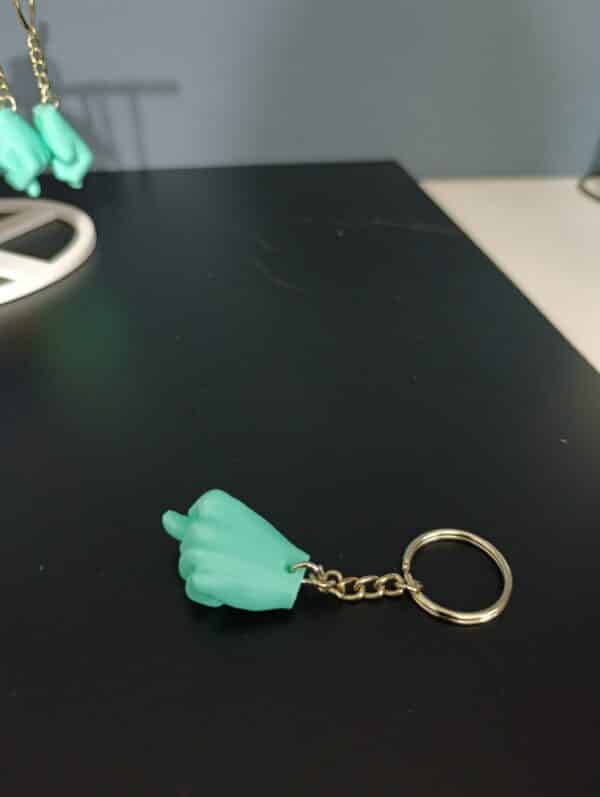 Nah Anahtarlık 3D ( Bebe Mavisi İ )