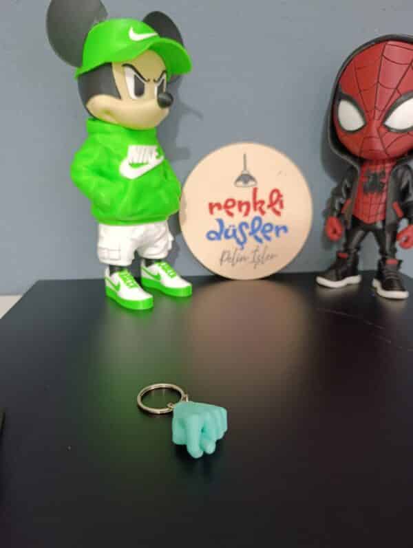 Nah Anahtarlık 3D ( Bebe Mavisi İ )