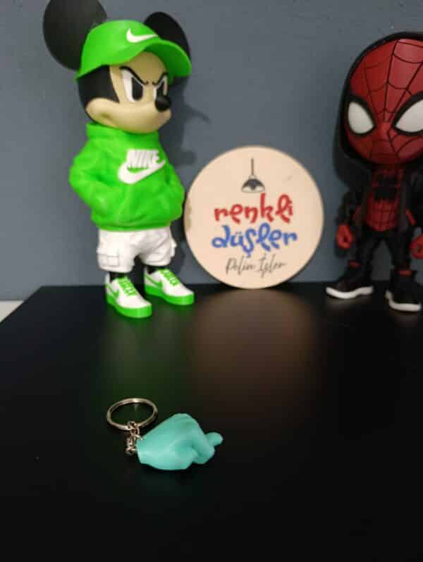 Nah Anahtarlık 3D ( Bebe Mavisi İ )