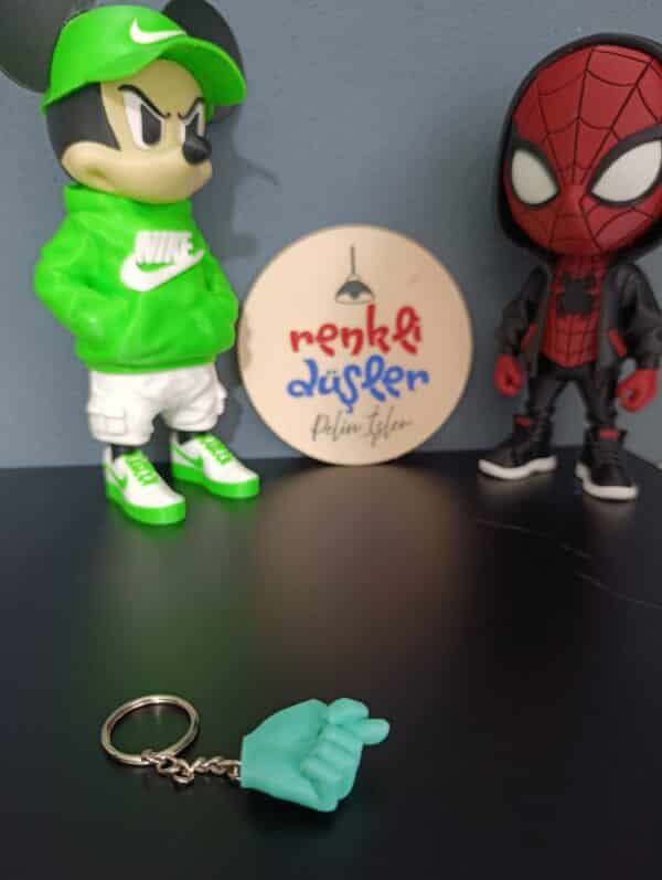 Nah Anahtarlık 3D ( Bebe Mavisi İ )