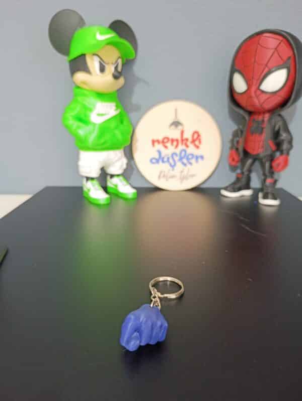 Nah Anahtarlık 3D ( MAVİ )