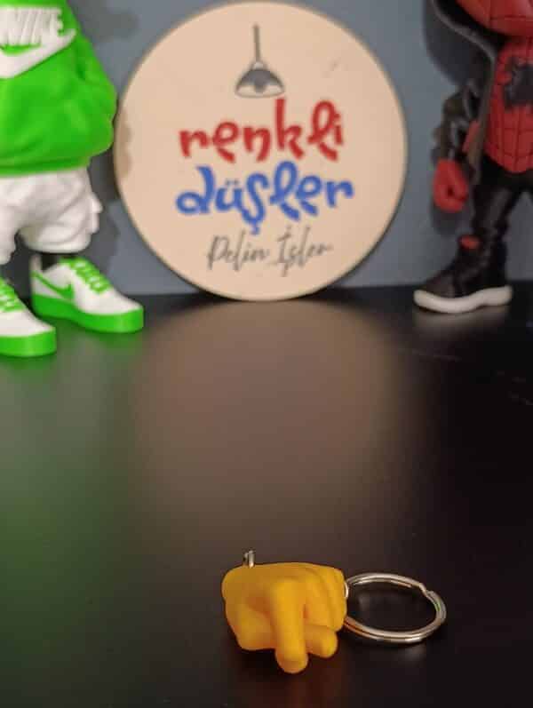Nah anahtarlık  3D  ( sarı )