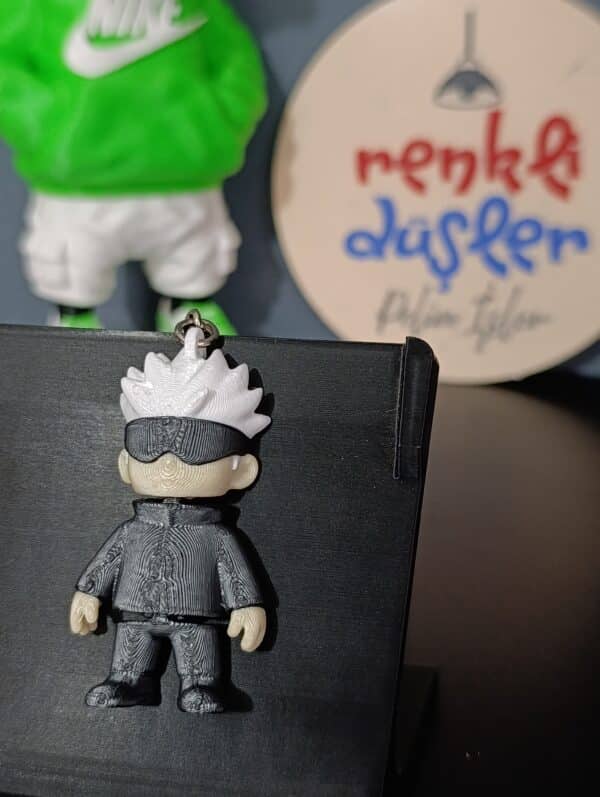 Saturo Gojo Figürlü Hareketli 3D Anahtarlık 6cm