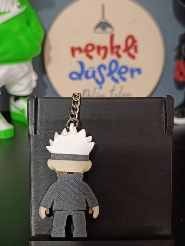 Saturo Gojo Figürlü Hareketli 3D Anahtarlık 6cm