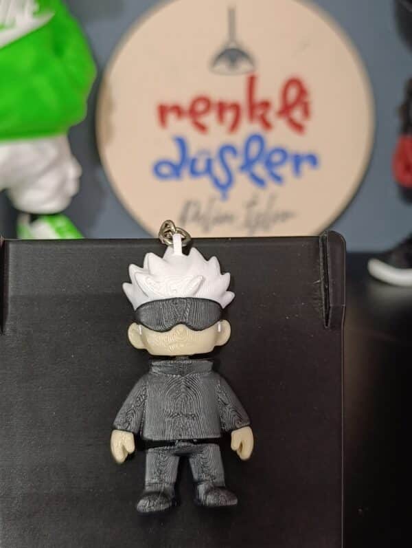 Saturo Gojo Figürlü Hareketli 3D Anahtarlık 6cm