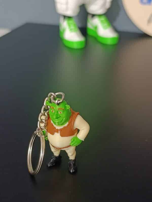 Shrek Figürlü 3D Hareketli Anahtarlık 6 cm