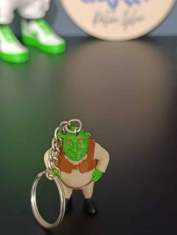 Shrek Figürlü 3D Hareketli Anahtarlık 6 cm