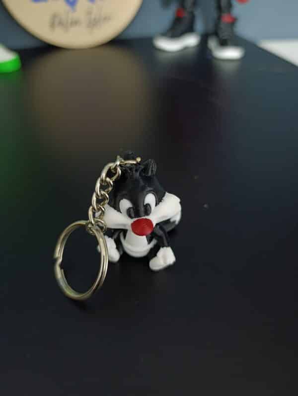 Silvester Kedi 3D anahtarlık