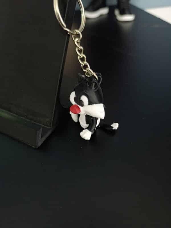 Silvester Kedi 3D anahtarlık