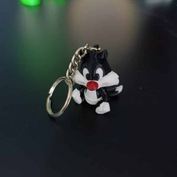 Silvester Kedi 3D anahtarlık