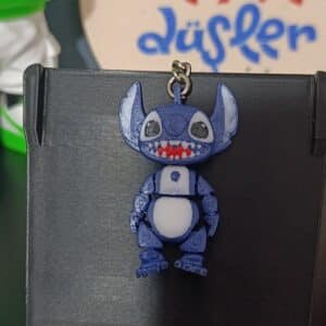 Stitch Figürlü 3D Hareketli Anahtarlık 6 cm