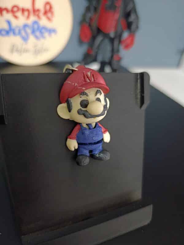 Süpetr Mario  6cm  Hareketli Anahtarlık