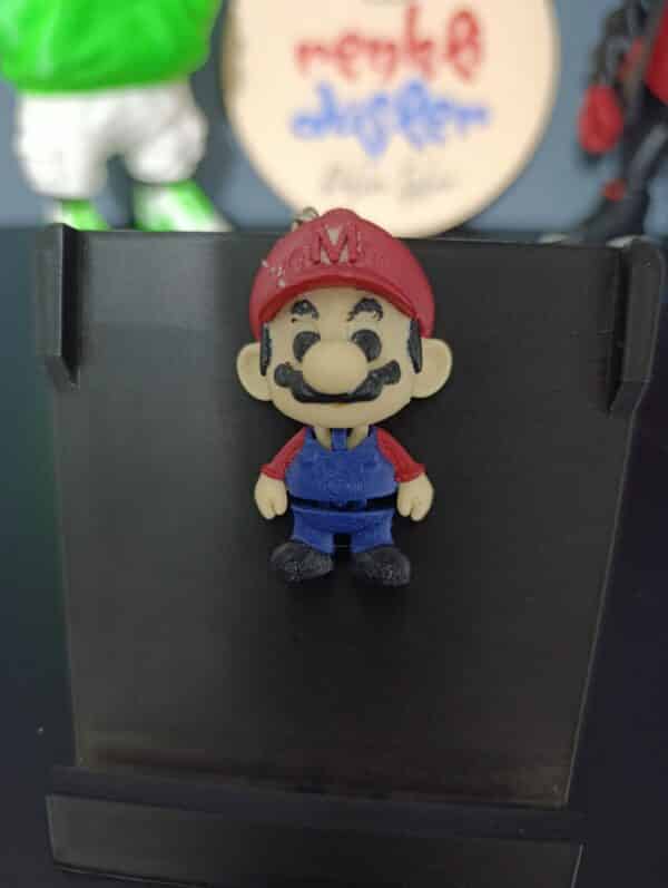 Süpetr Mario  6cm  Hareketli Anahtarlık