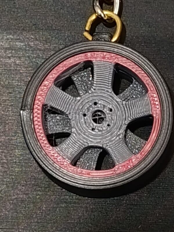 Tekerlek Figürlü 3D Anahtarlık