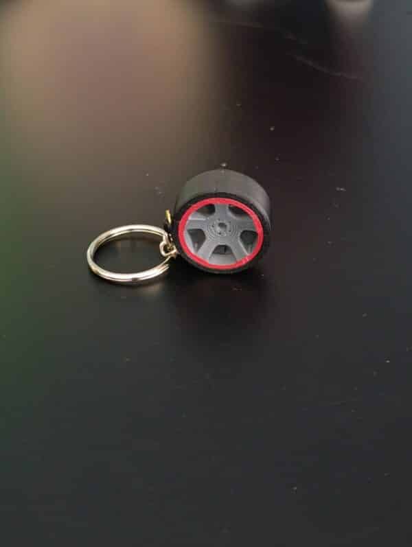 Tekerlek Figürlü 3D Anahtarlık