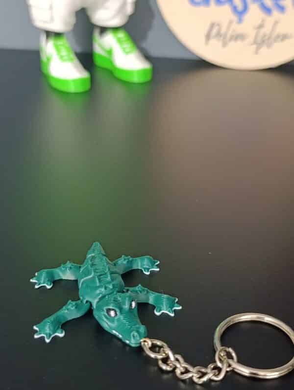 Timsah  Figürlü Hareketli 3D Anahtarlık 6cm