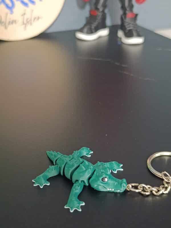 Timsah  Figürlü Hareketli 3D Anahtarlık 6cm