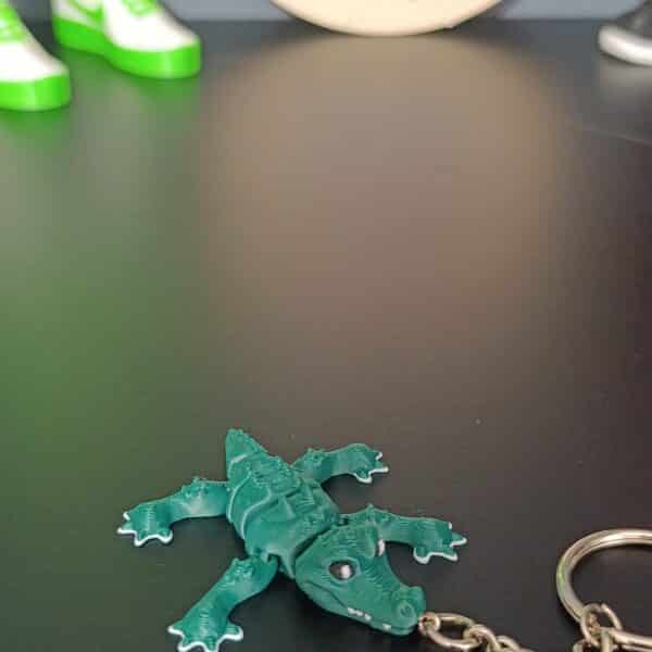 Timsah  Figürlü Hareketli 3D Anahtarlık 6cm