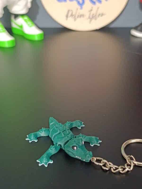 Timsah  Figürlü Hareketli 3D Anahtarlık 6cm