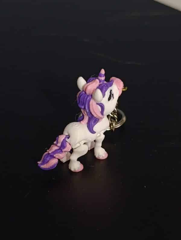 Unicorn  Figürlü Hareketli 3D Anahtarlık ( 6 cm )
