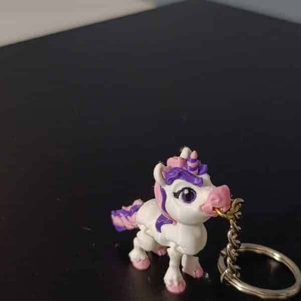 Unicorn  Figürlü Hareketli 3D Anahtarlık ( 6 cm )