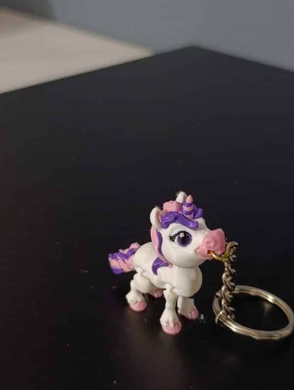 Unicorn  Figürlü Hareketli 3D Anahtarlık ( 6 cm )