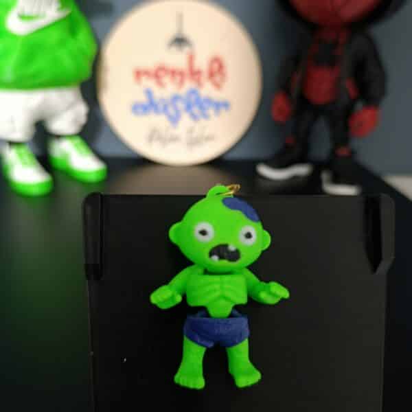 ZombiFigürlü Hareketli 3D Anahtarlık ( erkek )