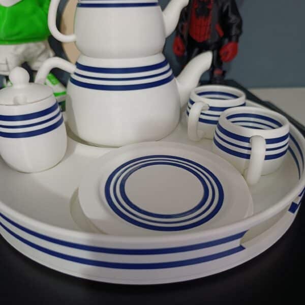 Aksesuarlı 3D Çaydanlık Seti