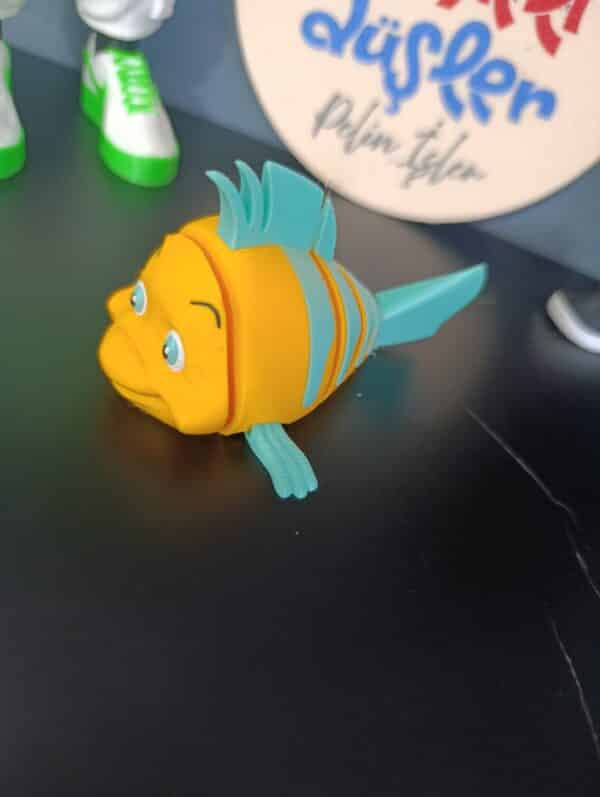 Flexi Flounder _Küçük Deniz Kızı Eklemeli Oyuncak  ( 10 cm )