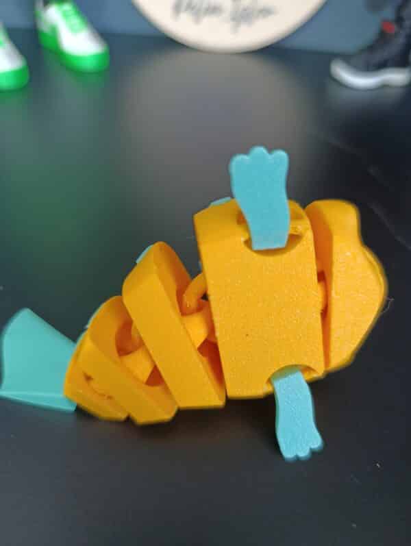 Flexi Flounder _Küçük Deniz Kızı Eklemeli Oyuncak  ( 10 cm )