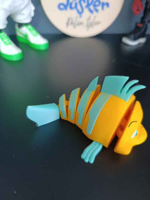 Flexi Flounder _Küçük Deniz Kızı Eklemeli Oyuncak  ( 10 cm )